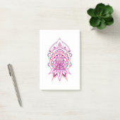 Roze Bloemige Mandala Post-it Notities | Aesthetis Post-it® Notes (Kantoor)