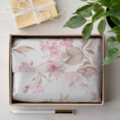  roze bloemige  stijl tissuepapier (Geschenk)