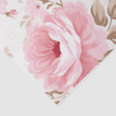  roze bloemige  stijl tissuepapier (Detail)