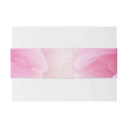 Roze Bloemige Trouwontwerp Uitnodigingen Wikkel (Achterkant Voorbeeld)