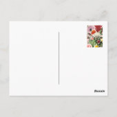 Roze Bloemige Uitnodiging voor een Begrafenis (Achterkant)