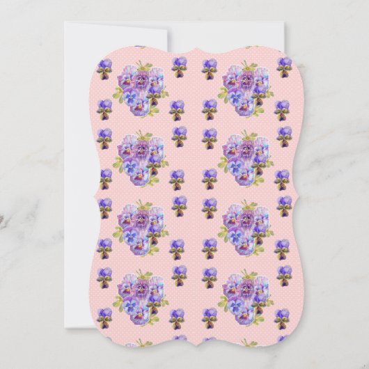 Roze bloemige verjaardagsuitnodiging voor tienerme kaart (Achterkant)