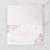 Roze bloemkaartjes (Buitenkant ongevouwen)