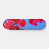 Roze bloemkarton skateboard (Horizontaal)