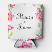 Roze Bloemkoeler Blikjeskoeler (Voorkant)