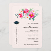  roze bloemkool Afstuderen Kaart (Voorkant / Achterkant)