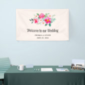  roze bloemkool Bouquet Weddenschap Spandoek (Beurs)