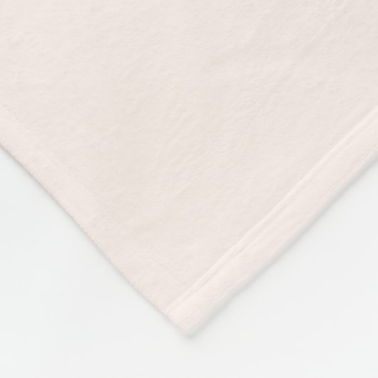 roze bloemkool fleece deken (Hoek)