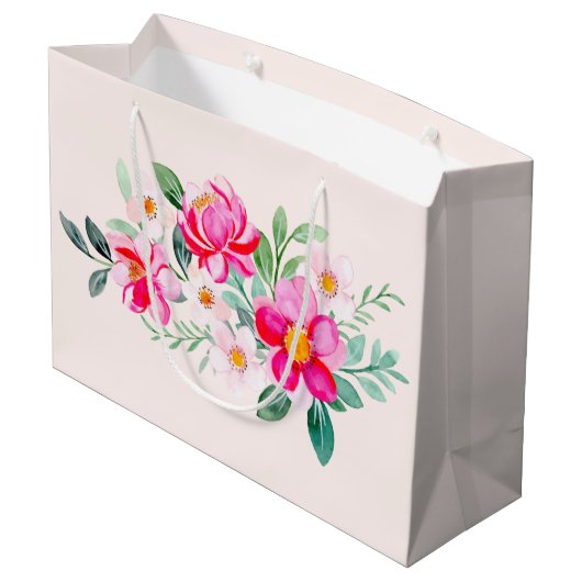 roze bloemkool groot cadeauzakje (Achterkant Gekanteld)