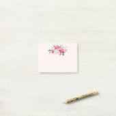 roze bloemkool post-it® notes (Op bureau)