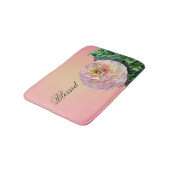Roze bloemkoraal badmat (Gekanteld)