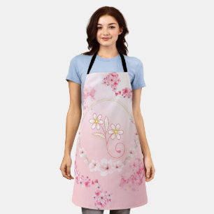 Roze Bloemkunst, Bloeiende Lente Zegen Schort