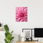 ROZE BLOEMKUNST POSTER (Thuiskantoor)