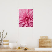 ROZE BLOEMKUNST POSTER (Keuken)