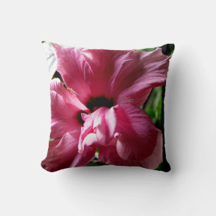 Roze bloemkussen kussen