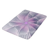  roze bloemmoderne Abstracte fractal kunst Badmat (Gekanteld)