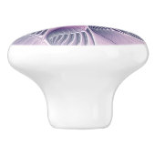  roze bloemmoderne Abstracte fractal kunst Keramische Knop (Zijkant)