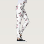 Roze bloemmotief leggings (Rechts)