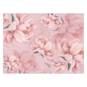 Roze bloempatroon tafelkleed (Voorkant (Horizontaal))
