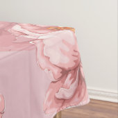 Roze bloempatroon tafelkleed (Voorbeeld)