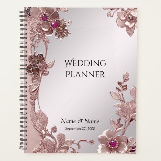 Roze  Bloemplanner Planner (Voorkant)