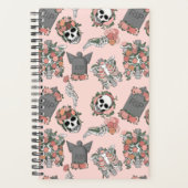 Roze bloemskelet planner (Voorkant)