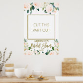 Roze bloemstuk bruiloft fotoshoot fotolijst poster (Keuken)