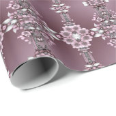 Roze Bloemverpakkings Papier (Rol Hoek)