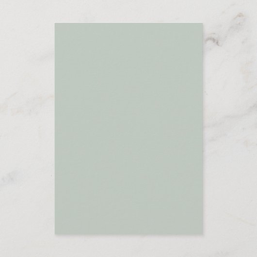 Roze bloesbloem Sage Green Wedding Save The Date (Achterkant)