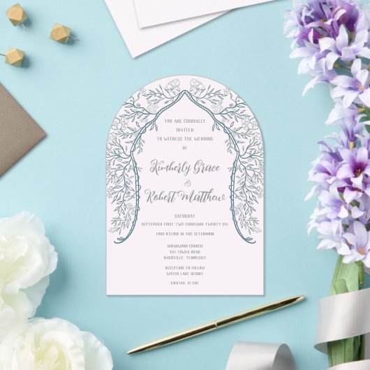 Roze Bloesem Acryl Frosted bruiloft uitnodiging Acryl Uitnodigingen (Insitu (Huwelijk))