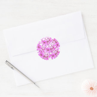 Roze Bloesem – Afgeronde Bloemen Sticker