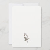 Roze bloesem Baby shower Kaart (Achterkant)