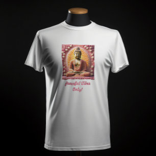 Roze Bloesem Bloem Boeddha Mediteren T-shirt