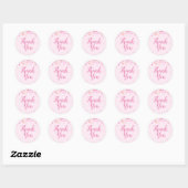 Roze Bloesem Bloem Bruiloft Feest Favor Bedankt Ronde Sticker (Vel)