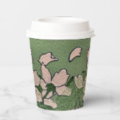 Roze Bloesem Cascade Papieren beker (Achterkant)