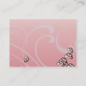Roze bloesem - Chubby Visitekaartje (Achterkant)
