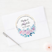 Roze bloesem Dank je Sticker Labels Favor (Envelop)