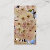 Roze bloesem Fotografie Visitekaartje (Achterkant)