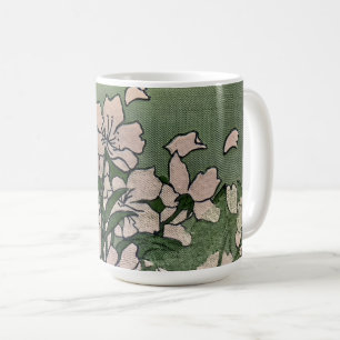 Roze Bloesem Groen Koffiemok