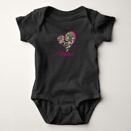 Roze Bloesem Groen Romper (Voorkant)
