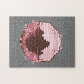 Roze Bloesem Legpuzzel (Horizontaal)