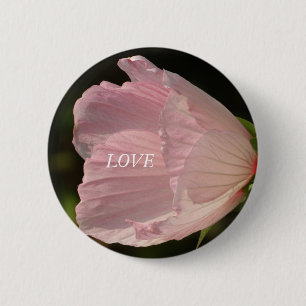 Roze Bloesem LIEFDE Foto Ronde Badge Button 5,7 Cm