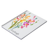  roze bloesem notitieboek (Linkerzijde)