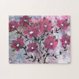 Roze bloesem Puzzle Legpuzzel