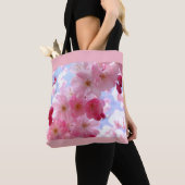 Roze bloesem tote bag (Dichtbij)