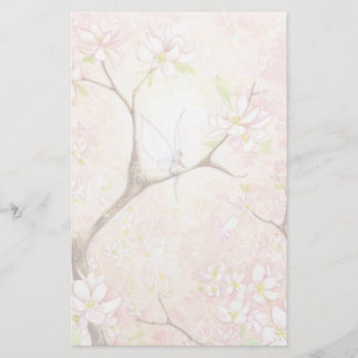 Roze Bloesem Uitzicht Stationery Briefpapier