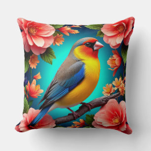 🌷 Roze Bloesem Zangvogel Tuin Kunst Cadeau Voor H Kussen