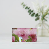 Roze Bloesems bloesem Zakelijke Kaart Visitekaartje (Staand voorkant)