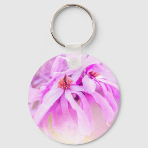 roze bloesems sleutelhanger