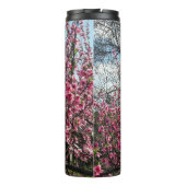 Roze bloesems Spring Tumbler Thermosbeker (Achterkant)